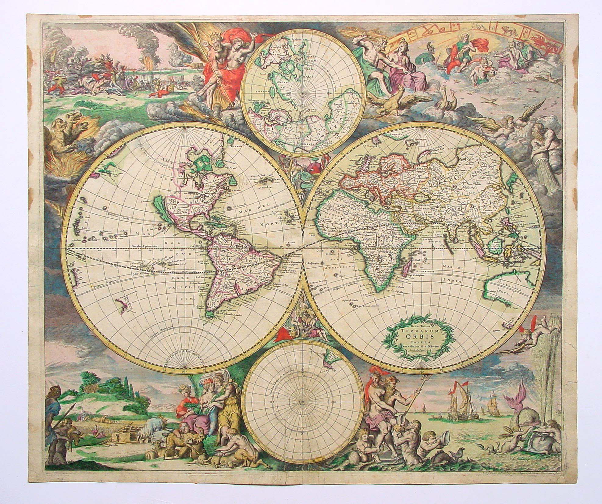 This meme is a humorous image of a map of the world, but with a twist: it's been turned upside down, with the Americas at the top and Europe at the bottom. The image is captioned "When you finally understand the true meaning of 'down under'".